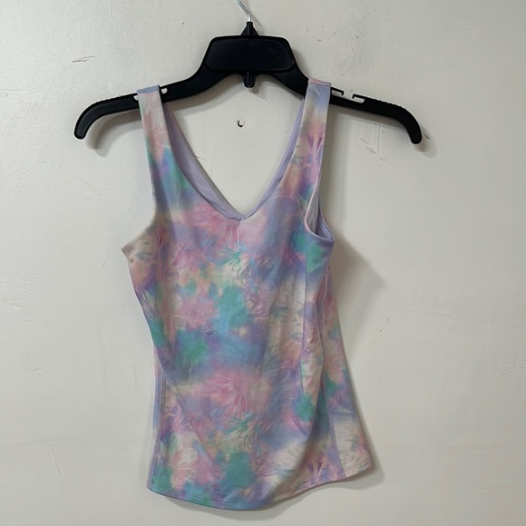 All in Motion Pink and Blue Fitted Tank Top - Picture 1 of 2